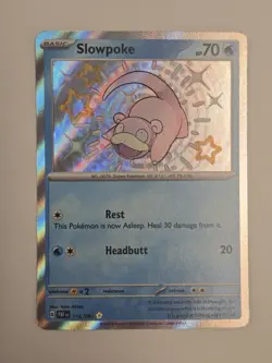 Pokemon Slowpoke 116/091 SV Paldean Fates Shiny Rare Holo ENG Pokemon TCG - Image 1