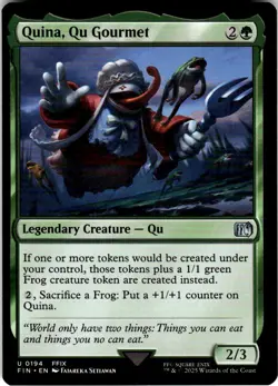 2025 Magic The Gathering Final Fantasy Quina, Qu Gourmet #0194 Near Mint - Image 1