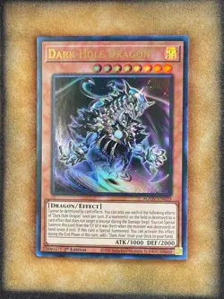 Yugioh Dark Hole Dragon AGOV-EN020 Ultra Rare 1st Ed NM - Image 1