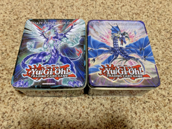 2 Yu-Gi-Oh! Tins - Number 17: Leviathan Dragon / Galaxy-Eyes Photon Dragon EMPTY - Image 1