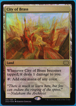 City of Brass FOIL Double Masters 2022 NM Land Rare CARD (502106) ABUGames - Image 1