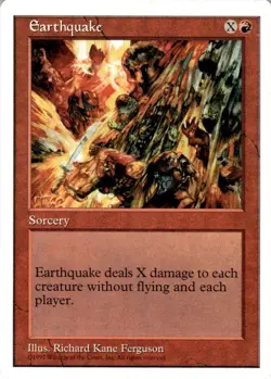 1997 Magic The Gathering Fifth Edition Earthquake Light Play - Image 1