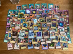 Vintage 1996 Yugioh 121 Cards Lot with Rare Holos Included - Image 1