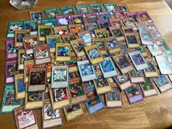 Vintage 1996 Yugioh 121 Cards Lot with Rare Holos Included - Image 3