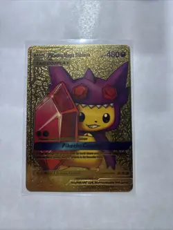 Pokemon PikachuCosplay Mega Sableye TAG COSPLAY Gold Foil Card - Image 1