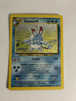 Pokemon Azumarill Neo Genesis Holo Card 2/111 Stage 1 Pokemon TCG English 2000 - Image 1
