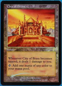 City of Brass FOIL 7th Edition NM Land Rare MAGIC MTG CARD (ID# 502105) ABUGames - Image 1