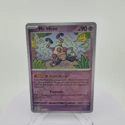 Pokemon Card Mr. Mime Pokemon 151 Scarlet & Violet Reverse Holo 122/165 NM - Image 1