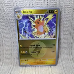 Pokemon Raichu AKC 056/217 Stage 1 Holo Card 130 HP English - Image 1