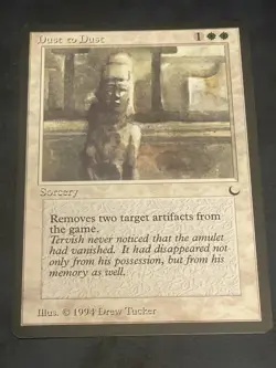 Dust To Dust The Dark Mtg Magic The Gathering Trading Card Lp - Image 1