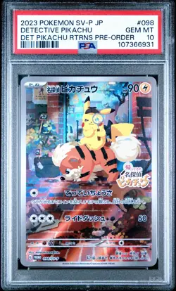 PSA 10 Detective Pikachu - 098/SV-P 098/SV-P Sv-P Promotional Cards Holo💎💎 - Image 1