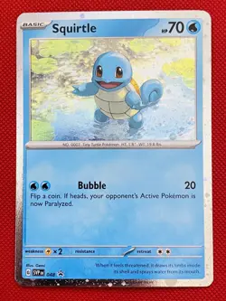 Squirtle (Cosmos Holo) 048 SV: Scarlet & Violet Promo Cards Pokemon Card NM - Image 1