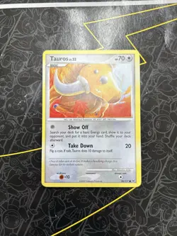 Pokemon TCG Tauros 98/127 Card Platinum - Image 1