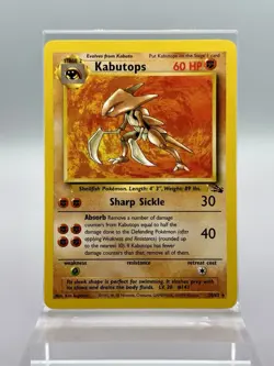 Kabutops 24/62 Fossil - Pokemon TCG Card Rare Non Holo - Image 1
