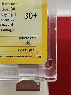 Birthday Pikachu Pokemon Black Star Promo 24 HEAVY PLAY / DMG. EN CHASE CARD - Image 4
