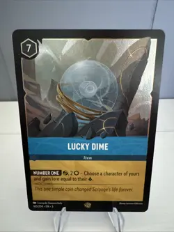 Lucky Dime 165/204 Into the Inklands Cold Foil Legendary Card - Image 1