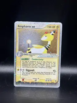 Ampharos EX Dragon Holo Card 89/97 - Crease - Image 1
