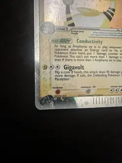 Ampharos EX Dragon Holo Card 89/97 - Crease - Image 5