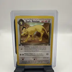 Dark Persian 1st Edition Team Rocket Pokemon Card WOTC - Image 1