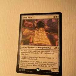 x1 Lion Sash R MTG Kamigawa: Neon Dynasty M/NM, English - Image 1