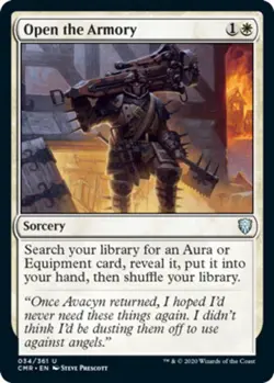 1x Open the Armory NM-Mint, English Commander Legends MTG Magic - Image 1