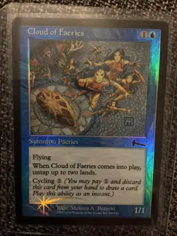 Magic the Gathering MTG FOIL Cloud of Faeries Urza's Legacy #29 Foil - Image 1