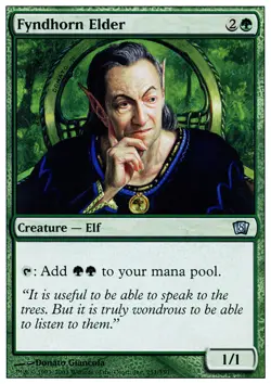 Fyndhorn Elder ~ Moderately Played 8th Edition Eighth MTG Magic UltimateMTG Gree - Image 1