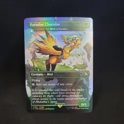 Paradise Chocobo Birds of Paradise Borderless 483 FINAL FANTASY MTG Foil NM - Image 1