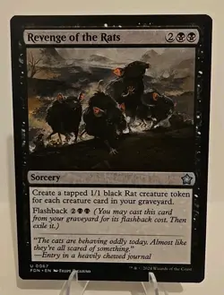 Revenge of the Rats MTG Foundations Regular - Image 1