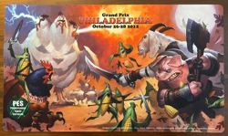 MTG Grand Prix Philadelphia 2012 Steve Prescott Signed Play Mat VHTF Playmat - Image 1