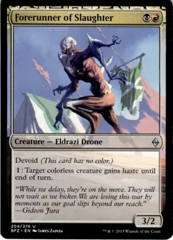 2015 Battle for Zendikar Forerunner of Slaughter #204 Light Play - Image 1