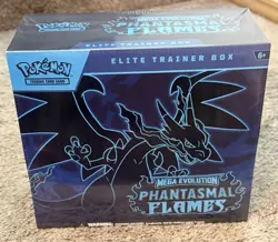 Pokemon Mega Evolution Phantasmal Flames ETB Elite Trainer GREAT CONDITION BOX - Image 1