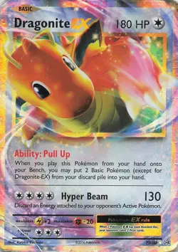 Pokemon TCG Evolutions Dragonite EX 72/108 Holo Rare - Image 1