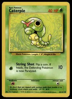 Pokemon Base Set 45/102 Caterpie - Image 1