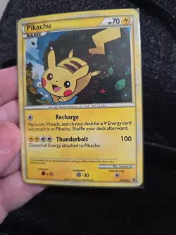 (Double Swirl) Pikachu HGSS03 Pokemon TCG: 2010 HGSS Black Star Promo - Image 1
