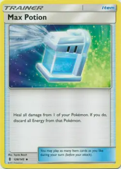 POKEMON CARD MAX POTION 128/145 ITEM POKEMON TCG CCG - Image 1