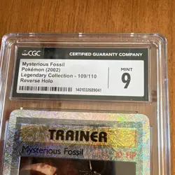 Pokemon Mysterious Fossil Legendary Collection 109/110 Reverse Holo CGC 9 2002 - Image 3
