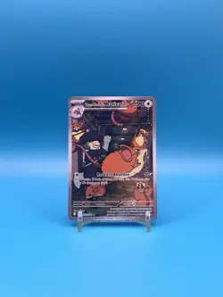Team Rocket's Raticate 202/182 Pokemon SV Destined Rivals Illustration Rare - Image 1