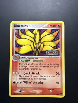 Ninetales 19/108 Pokemon Power Keepers Reverse Holo Vintage Stamp - Image 1