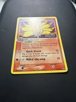 Ninetales 19/108 Pokemon Power Keepers Reverse Holo Vintage Stamp - Image 2