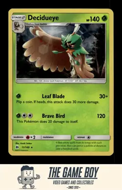 Pokemon TCG: SM Base Set - Decidueye - 11/149 Holo - Image 1