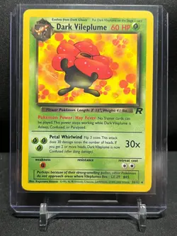 Dark Vileplume 30/82 Rare Pokemon 2000 Team Rocket - LP - Image 1