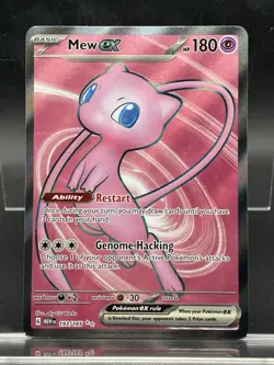 Pokemon Mew ex 193/165 Ultra Rare Full Art Holo Scarlet & Violet 151 English - Image 1