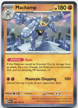 Machamp 068/165 Rare 151 Pokemon Holo Near Mint - Image 1
