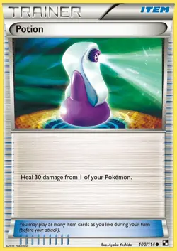 POKEMON CARD POTION 100/114 ITEM POKEMON TCG CCG - Image 1