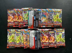 Pokemon TCG Scarlet & Violet Obsidian Flames Factory Sealed 21 Pack Lot - Image 2