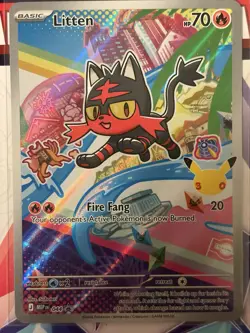 Pokemon - Rowlet Litten Popplio First Partner Illustration Set MEP 43 44 45 LOT - Image 4