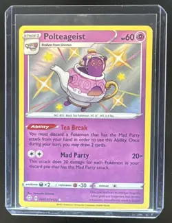 2021 Pokemon SWSH Shining Fates Polteageist Shiny Vault #SV053/SV122 - Image 1