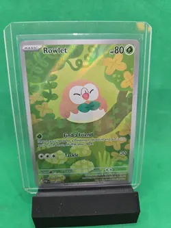 2026 POKEMON PERFECT ORDER 090 ROWLET ILLUSTRATION RARE - Image 1