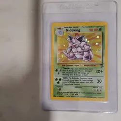 Pokemon TCG Base Set 2 Nidoking 011/130 Holo Rare English 90 HP Ken Sugimori - Image 1